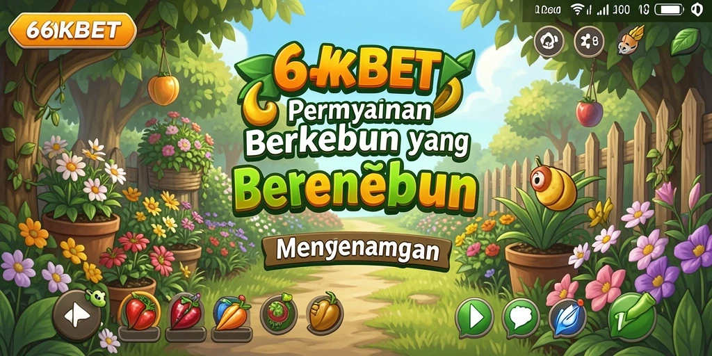 Tangkapan layar 66KBET menunjukkan pengalaman berkebun yang seru dan interaktif.