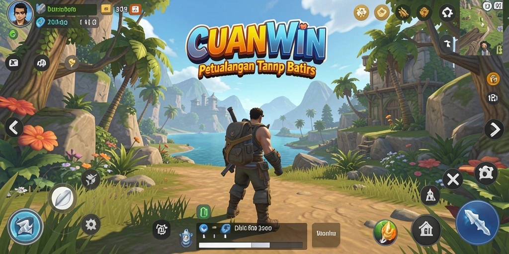 Tampilan permainan <strong>CUANWIN</strong> yang menakjubkan dalam dunia terbuka.