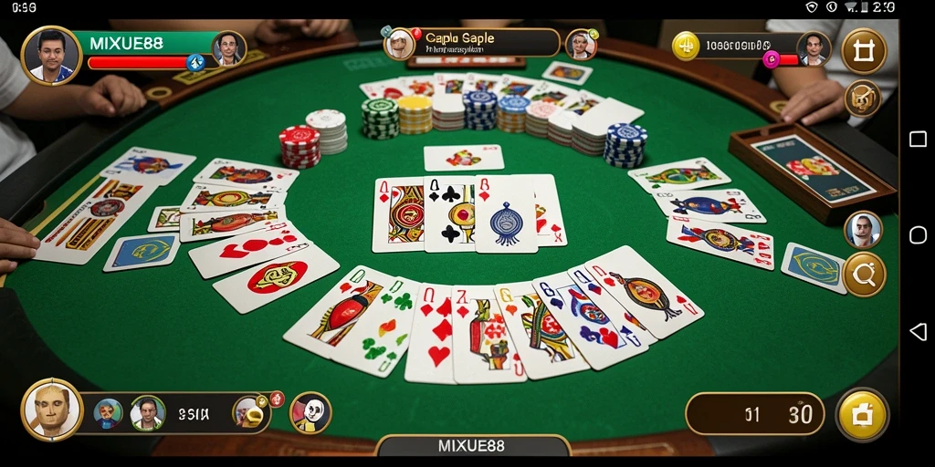 Gameplay menarik dari MIXUE88 saat bermain gaple bersama teman.