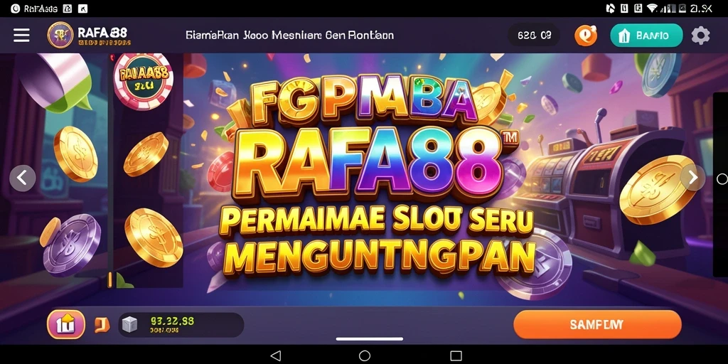 Tampilan memukau dari gameplay Slot RAFA88 yang seru dan menguntungkan.